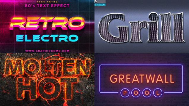 free photoshop text effects